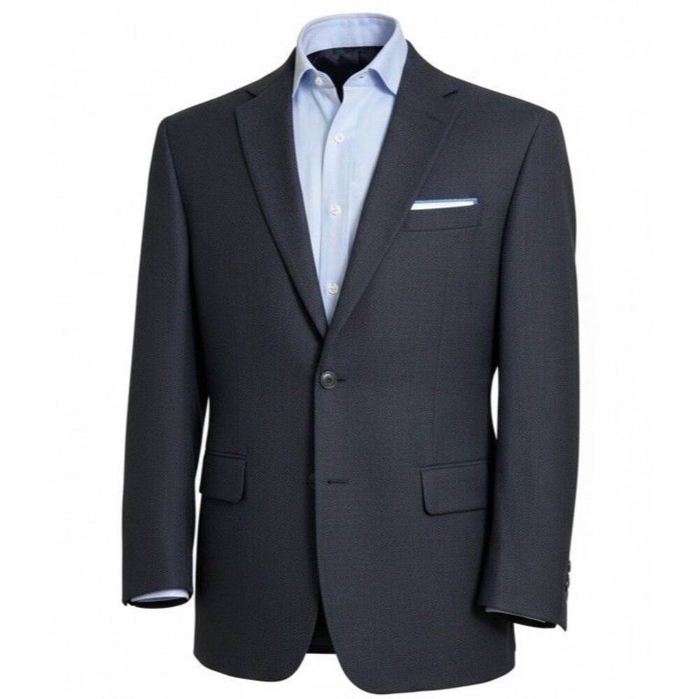 JOS A BANK Mens Blazer Sport Coat Two Button Suit Jacket 42R Gray Wool